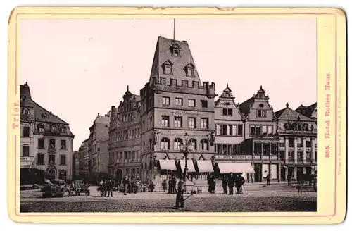 Fotografie Römmler und Jonas, Dresden, Ansicht Trier, Marktplatz mit dem Hotel Rothes Haus