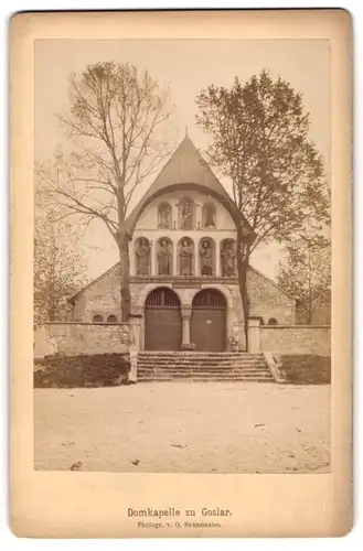 Fotografie O. Sonnemann, Ansicht Goslar, Blick auf die Domkapelle zu Goslar