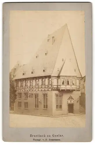 Fotografie O. Sonnemann, Ansicht Goslar, Blick auf das Restaurant Brusttuch