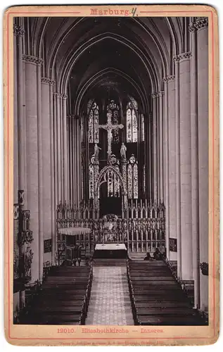 Fotografie Römmler & Jonas, Dresden, Ansicht Marburg, Innenansicht der Elisabethkirche