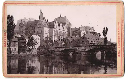 Fotografie Römmler & Jonas, Dresden, Ansicht Marburg / Lahn, Blick nach der Universität und dem Schloss