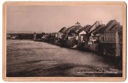 Fotografie Schroeder & Cie., Zürich, Ansicht Rheinfelden, Blick von der Rheinbrücke in den Ort