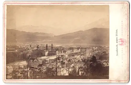 Fotografie C. A. Czichna, Innsbruck, Ansicht Innsbruck, Blick auf die Stadt gegen Süden