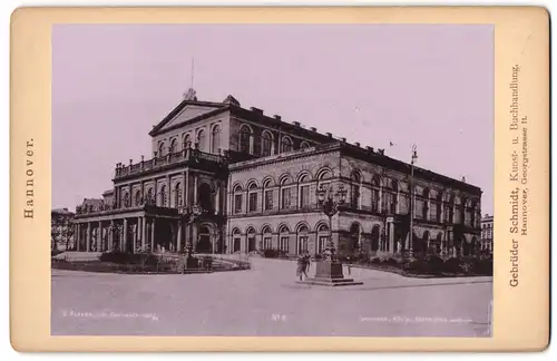 Fotografie G. Alpers jun., Hannover, Ansicht Hannover, Blick auf das Königl. Hoftheater