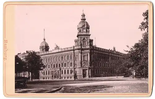 Fotografie unbekannter Fotograf, Ansicht Hamburg, Partie an der Haupt Post