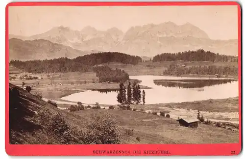 Fotografie Würthle & Spinnhirn, Salzburg, Ansicht Kitzbühel, Blick auf den Schwarzensee