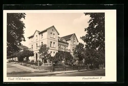 AK Bad Wildungen, Blick auf das Pensionshaus 17