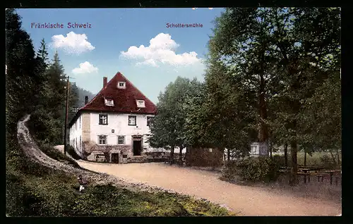 AK Schottersmühle in der Fränk. Schweiz, Historischer Gasthof Schottersmuhle