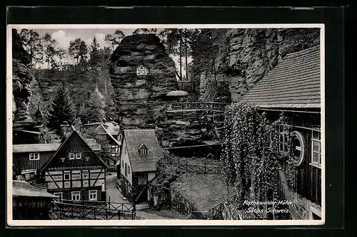 AK Hohnstein, Gasthaus Rathewalder Mühle