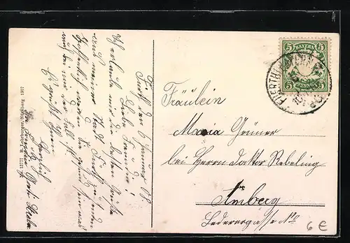 AK Fürth i. B., Panorama der Stadt