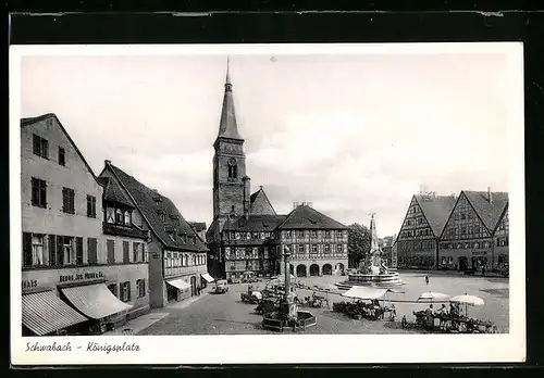 AK Schwabach, Blick auf den Königsplatz
