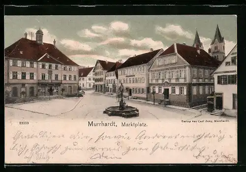 AK Murrhardt, Blick auf den Marktplatz