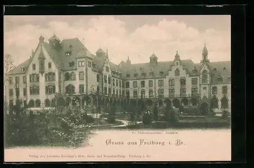 AK Freiburg i. B., Blick auf d. Ev. Diakonissenhaus