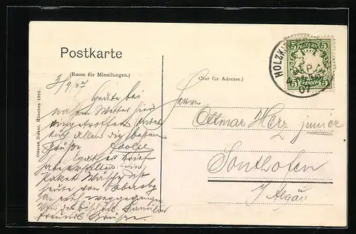 AK Holzkirchen, Teilansicht vom Ort