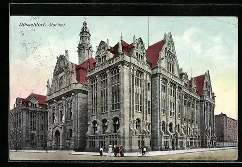 AK Düsseldorf, Aussenansicht des Stahlhofs