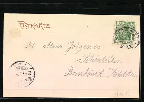 AK Kiel, Kriegshafen mit Schiffen