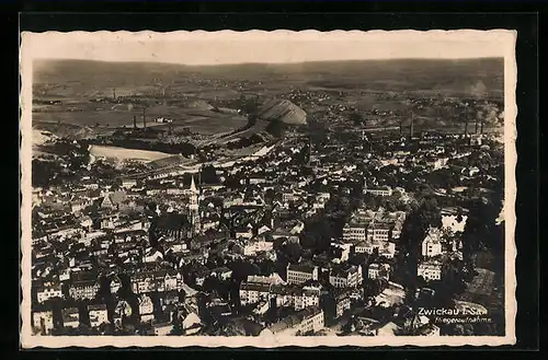 AK Zwickau i. Sa., Totalansicht, Luftbild