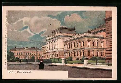 Künstler-AK Graz, Universität