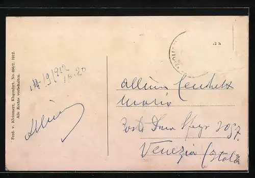 AK St. Michael ob Leoben, Bahnhof mit Ortsansicht, Eisenbahn