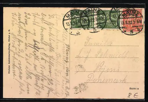 AK Mainz, Wintergarten im Kaffee Fürstenhof