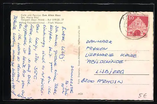 AK Geigant /Bayr. Wald, Cafe zum Alten Haus