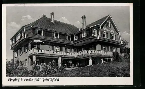 AK Schopfloch b. Freudenstadt, Hotel Schübel