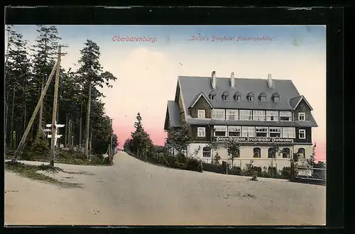 AK Oberbärenburg, Dolzes Berghotel Friedrichshöhe