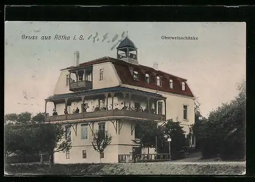 AK Rötha, Gasthaus Obstweinschänke