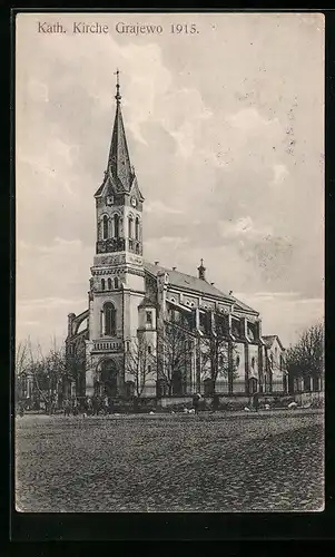 AK Grajewo, Katholische Kirche 1915