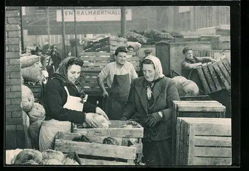 AK Berlin, Händler in der Zentralmarkthalle