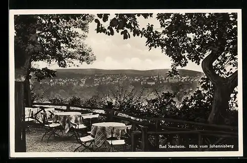 AK Bad Nauheim, Blick vom Johannisberg, vom Cafe-Restaurant F. Habicht aus