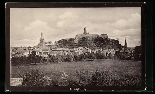 AK Siegburg, Panorama mit Michaelsberg