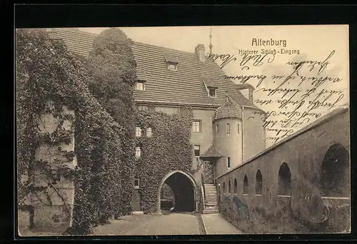 AK Altenburg, Hinterer Schloss-Eingang