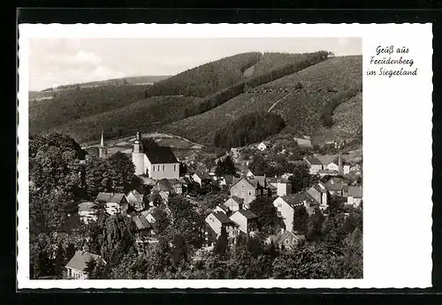 AK Freudenberg im Siegerland, Teilansicht mit Kirche