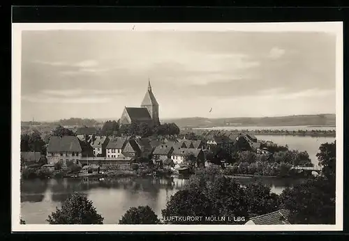 AK Mölln i. Lbg., Teilansicht mit Kirche