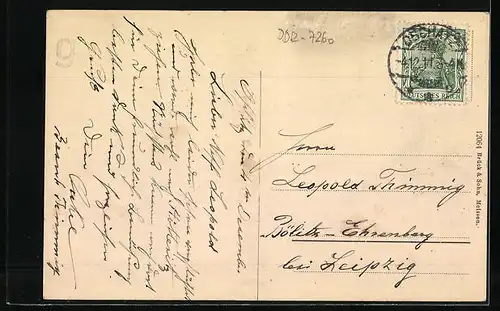 AK Collm b. Oschatz, Teilansicht mit dem Collmberg