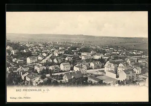 AK Bad Freienwalde a. O., Ortsansicht aus der Vogelschau