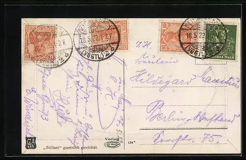 Passepartout-AK Reichenbach i. V., Die Göltzschtalbrücke