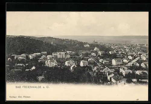 AK Bad Freienwalde a. O., Ortsansicht aus der Vogelschau