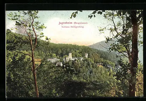 AK Jugenheim /Bergstrasse, Schloss Heiligenberg