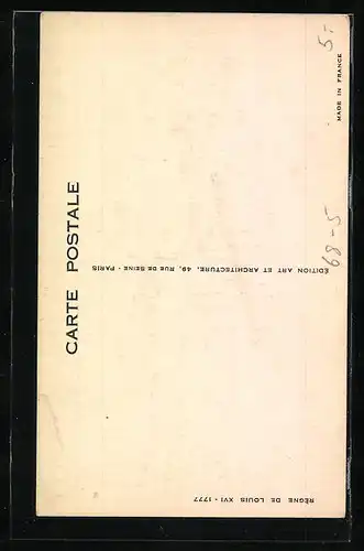 AK Eleganter junger Herr mit Degen, 1771