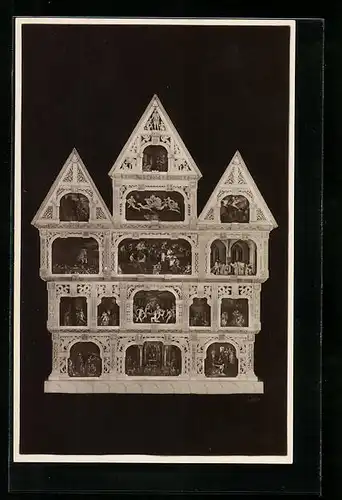 AK Marmor-Harzsagen-Kunstwerk von E. Bergmann