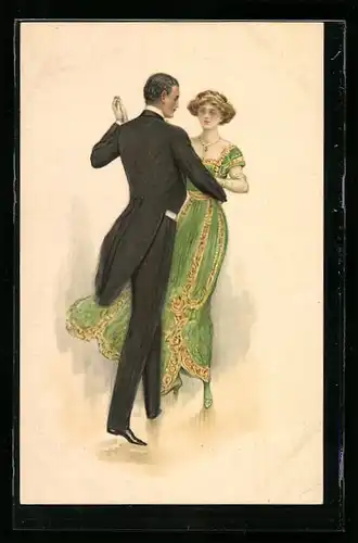 AK Paar beim Tanz