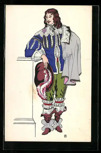 Künstler-AK Regne de Louis XIII 1620, Geckenhafte Mode