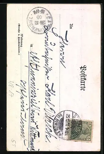 AK Ein Harmloser, Herr mit Monokel und Zylinder