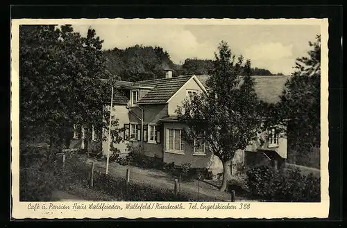 AK Wallefeld bei Ründeroth, Cafe Pension Haus Waldfrieden
