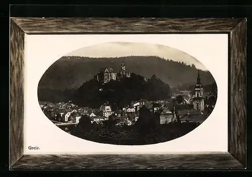 AK Greiz, Gesamtansicht des Ortes