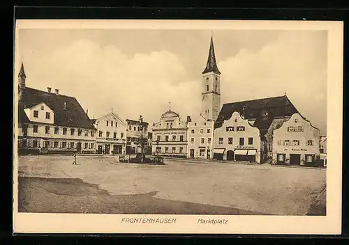 AK Frontenhausen, Partie am Marktplatz