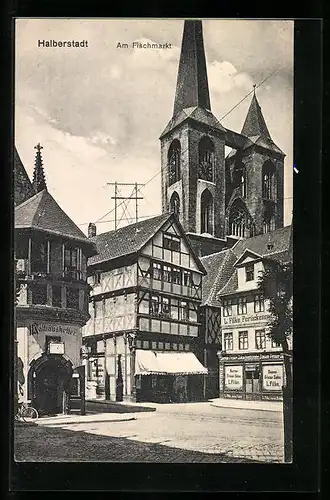 AK Halberstadt, Gasthaus Rathauskeller am Fischmarkt