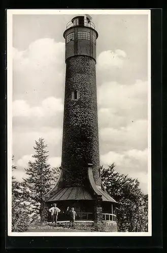 AK Kindelsberg, Aussichtsturm mit Blick in alle Richtungen